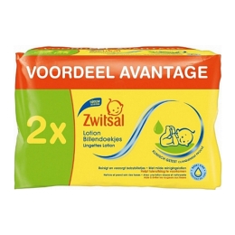 Zwitsal - Feuchttücher Lotion - 2x 65 Stück