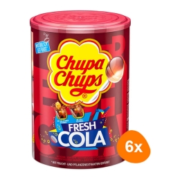 Chupa Chups - Lutscher Fresh Cola - 6x 100er