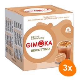 Gimoka - Biscottino - 3x 16 Kapseln