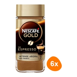 Nescafé - Gold Espresso Löslicher Kaffee - 6x 100g