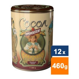 Van Houten - Kakao Pulver in gelber Vintage Dose - 12x 460g