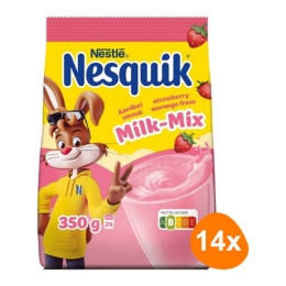 Nesquik - Milk-Mix Erdbeer - 14x 350g
