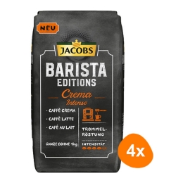 Jacobs - Barista Editions Crema Intense Bohnen - 4x 1kg