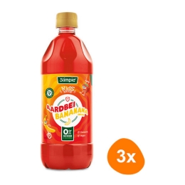 Slimpie - Erdbeere Banane Kids Limonaden-Sirup - 3x 580ml