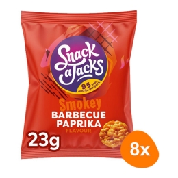 Snack a Jacks - Reiswaffeln Barbecue Paprika - 8x 23g