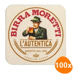 Birra Moretti - Bierdeckel - 100 Stück