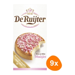 De Ruijter - Rosa & Weiße Mäuse - 9x 330g