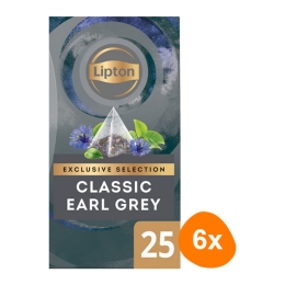 Lipton - Exclusive Selection Classic Earl Grey - 6x 25 Teebeutel