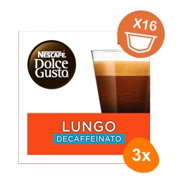 Dolce Gusto - Lungo Decaffeinato - 3x 16 Kapseln