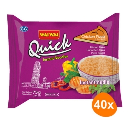 Wai Wai - Instant Noodles Chicken Pizza - 40 Stück