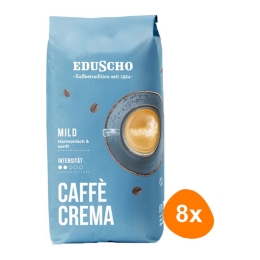 Eduscho - Caffè Crema Mild Bohnen - 8x 1kg