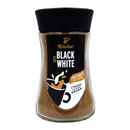 Tchibo - Black 'n White Löslicher Kaffee mit Crema - 6x 200g