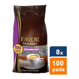 Favor - Extra Dark Roast Megabeutel - 8x 100 pads