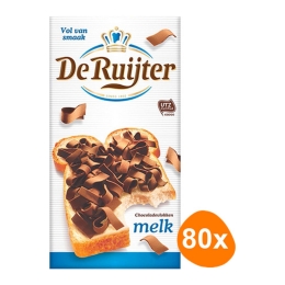 De Ruijter - Vollmilchschokolade Flocken - 80x 15g
