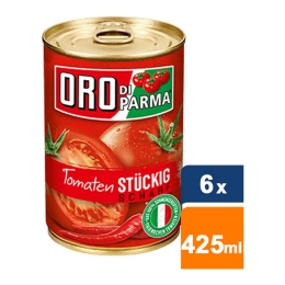 Oro Di Parma - Stückige Tomaten "scharf" - 6x 425ml