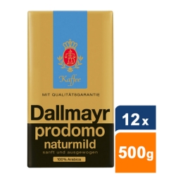 Dallmayr - Prodomo Naturmild Gemahlener Kaffee - 12x 500g