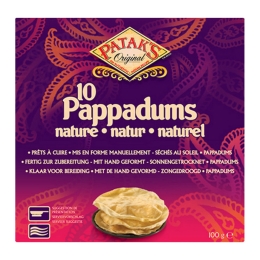 Patak's - Papadum Klassisch (Fertig zur Zurbereitung) - 100g
