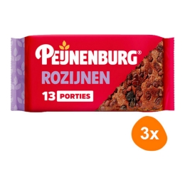 Peijnenburg - Ontbijtkoek / Früchstückskuchen Rosinen - 3x 465g
