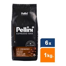 Pellini - Espresso Bar N. 9 Cremoso Bohnen - 6x 1 kg 