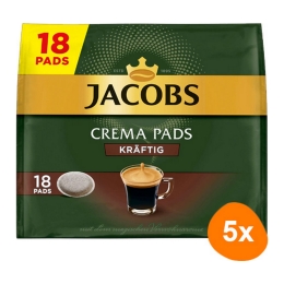 Jacobs - Crema Kräftig - 5x 18 pads