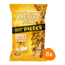 Pretzel Pete - Honey Mustard & Onion Pretzel Pieces - 8x 160g