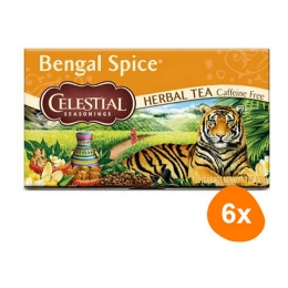 Celestial Seasonings - Bengal Spice Herbal Tea - 6x 20 Teebeutel