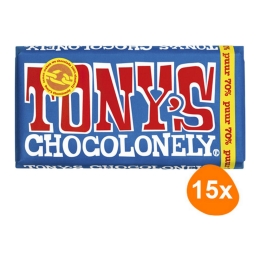 Tony's Chocolonely - Zartbitterschokolade 70% - 15x 180g