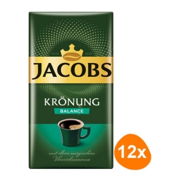 Jacobs - Krönung Balance Gemahlener Kaffee - 12x 500g