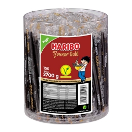 Haribo - Bonner Gold Lakritzstangen - 150er