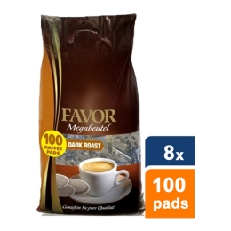 Favor - Dark Roast Megabeutel - 8x 100 pads