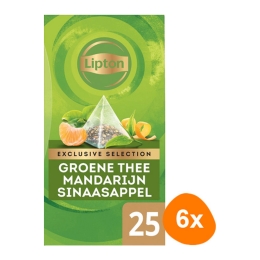 Lipton - Exclusive Selection Grüner Tee Mandarine Orange - 6x 25 Teebeutel