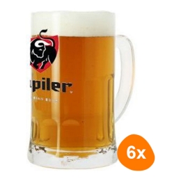 Jupiler - Bierkrug 500ml - 6 stück