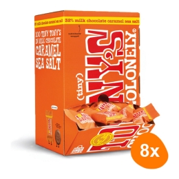 Tony's Chocolonely - Tiny Tony's Vollmilchschokolade Karamell Meersalz - 8x 900g