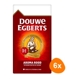 Douwe Egberts - Aroma Rood Gemahlener kaffee - 6x 500g