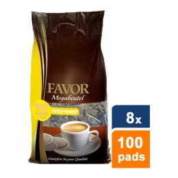 Favor - Entkoffeiniert Megabeutel - 8x 100 pads