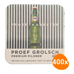 Grolsch - Bierdeckel - 400 Stück (4x 100 Stück)