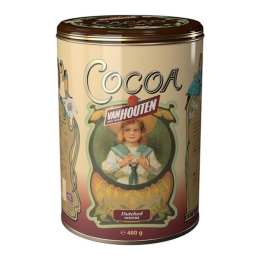 Van Houten - Kakao Pulver in gelber Vintage Dose - 460g