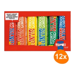 Tony's Chocolonely - Riegel-Regenbogenpaket - 12x (6x 47/50g)