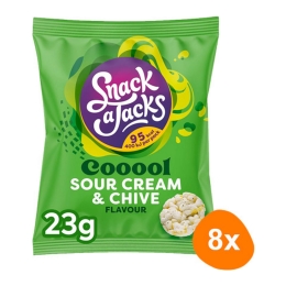 Snack a Jacks - Reiswaffeln Sour Cream & Chive - 8x 23g