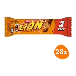 Lion - Schokolade Riegel Peanut (2-pack) - 28 Riegel