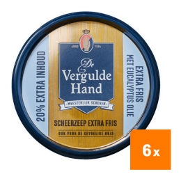 De Vergulde hand - Rasierseife Extra frisch - 6x 75g