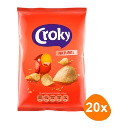 Croky - Naturel Gesalzen Chips - 20 Mini Beutel