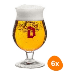 Duvel - Bierglas 330ml - 6 Stück