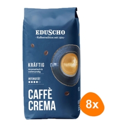 Eduscho - Caffè Crema Kräftig Bohnen - 8x 1kg
