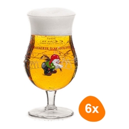 La Chouffe - Bierglas 330ml - 6 Stück