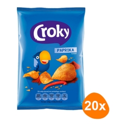 Croky - Paprika Chips - 20 Mini Beutel
