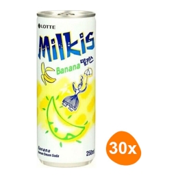 Lotte - Milkis Frisdrank Banaan - 30x 250ml