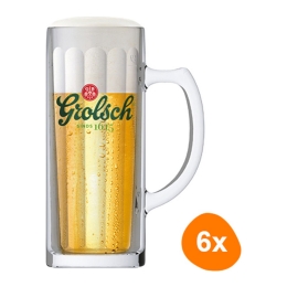 Grolsch - Bierkrug 500ml - 6 stück