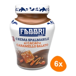 Fabbri - Kakao und Salziges Karamell Aufstrich - 6x 200g