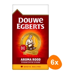 Douwe Egberts - Aroma Rood GROB Gemahlener kaffee - 6x 500g